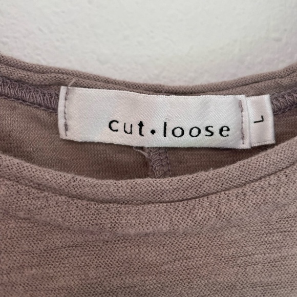 Cut Loose Linen Blend Midi Dress Womens Large Tank A-Line Pockets Lagenlook Brwn - Picture 5 of 12